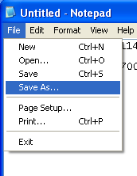 Saving the file.